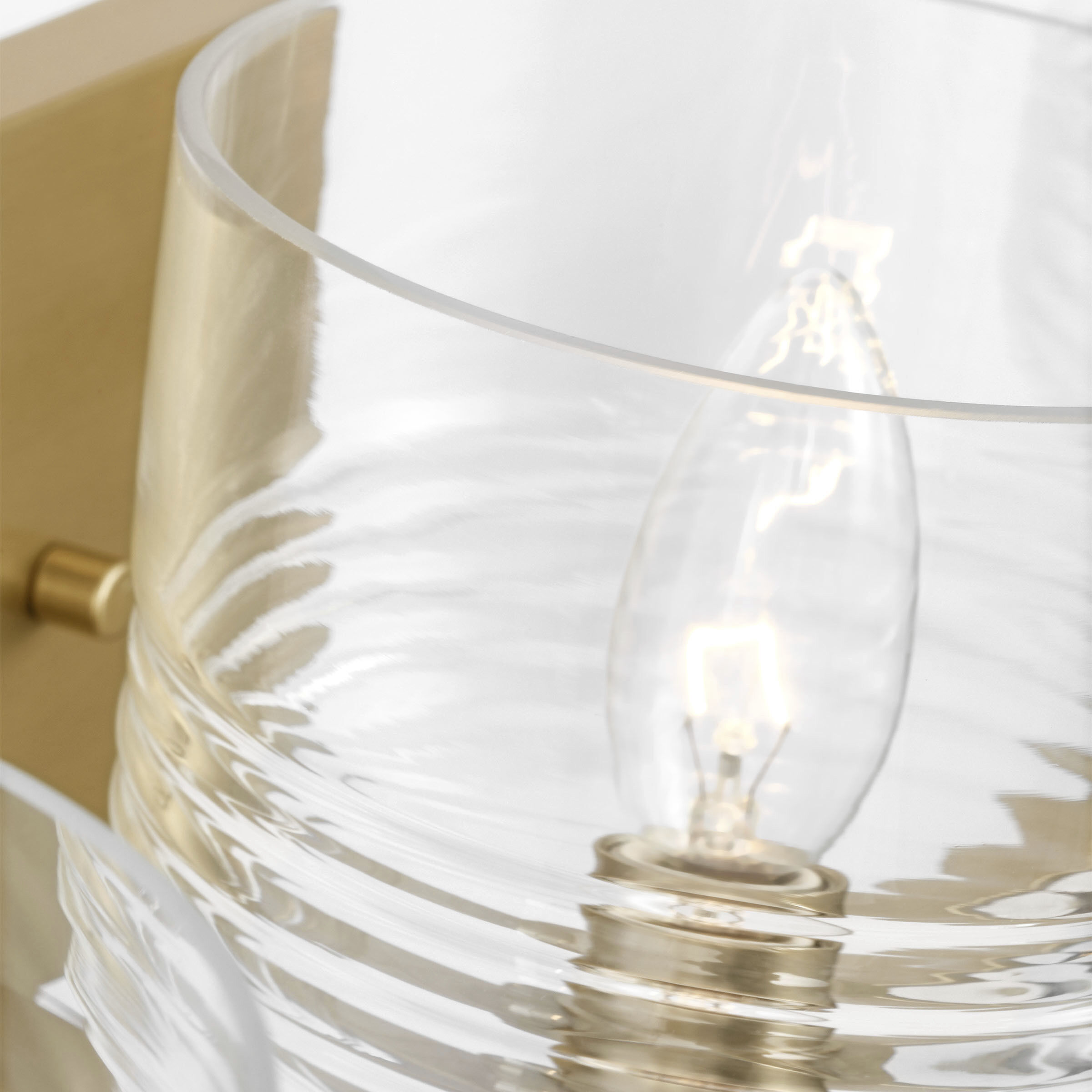 Drew & Jonathan Lochdale 3 Light 24.25 inch Satin Brass Vanity Light Wall Light, Large