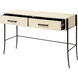 Nevado 50 inch Off White and Black Console Table