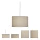 Elena 1 Light 25 inch Painted White Pendant Ceiling Light in Bone Dupioni