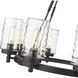 Tahoe 8 Light 29 inch Matte Black Outdoor Chandelier