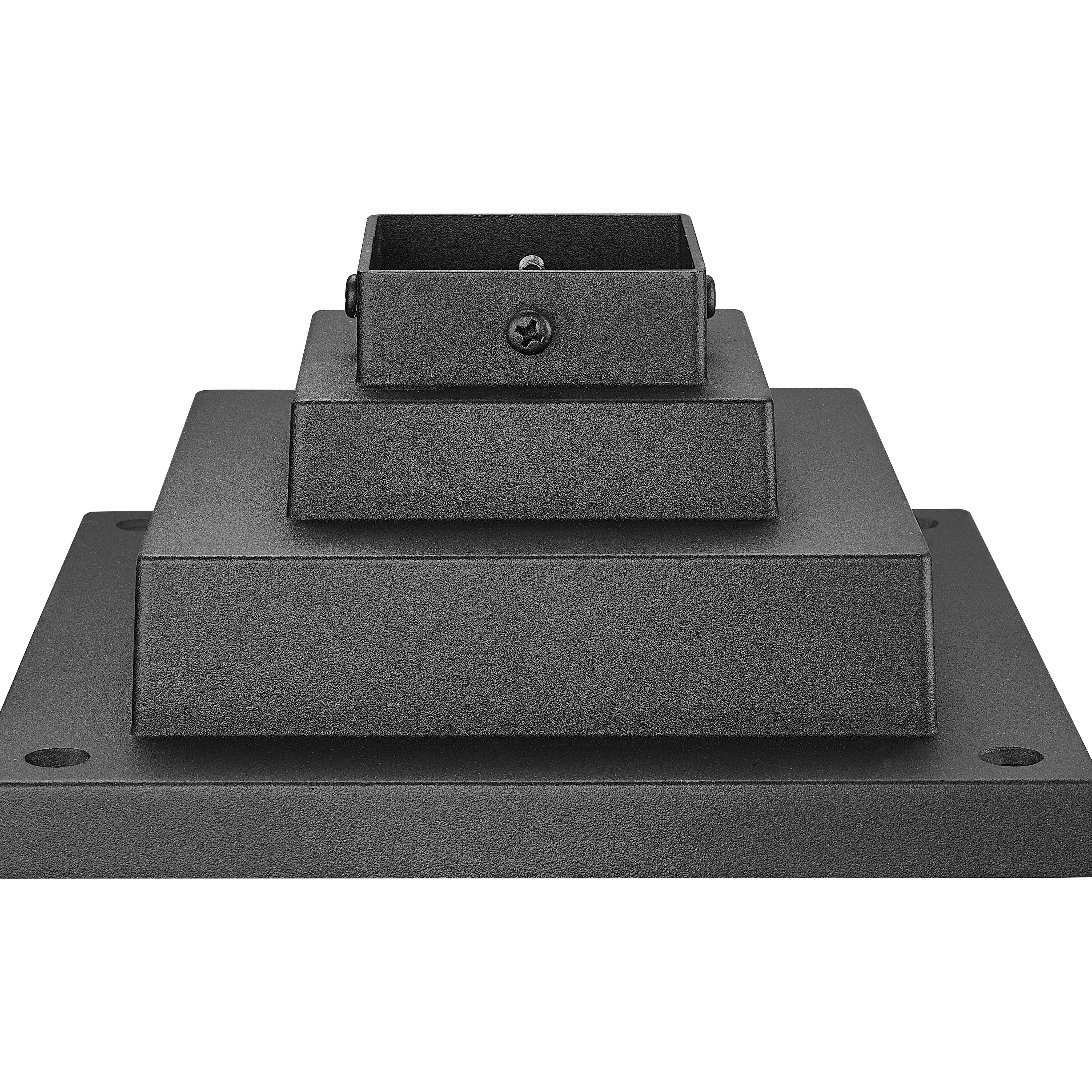 Pier Mounts 9 inch Sand Black Outdoor Posts and Hardware in Soft Sand Black