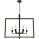 Woodburn 6 Light 30.5 inch Noble Bronze Pendant Ceiling Light