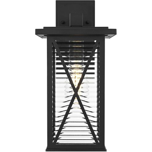 Jada 1 Light 15 inch Black Outdoor Wall Sconce
