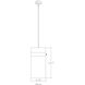 Fontaine 4 Light 13 inch Rubbed Brass Pendant Ceiling Light in Rubbed Bronze