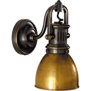 Chapman & Myers Yoke 1 Light 5 inch Bronze Suspended Sconce Wall Light in Hand-Rubbed Antique Brass