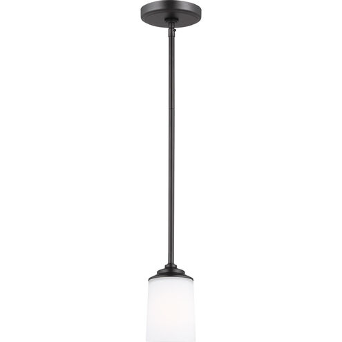 Kemal 1 Light 4 inch Midnight Black Mini-Pendant Ceiling Light