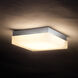 Dice LED 6 inch Brushed Nickel Flush Mount Ceiling Light in 2700K, dweLED
