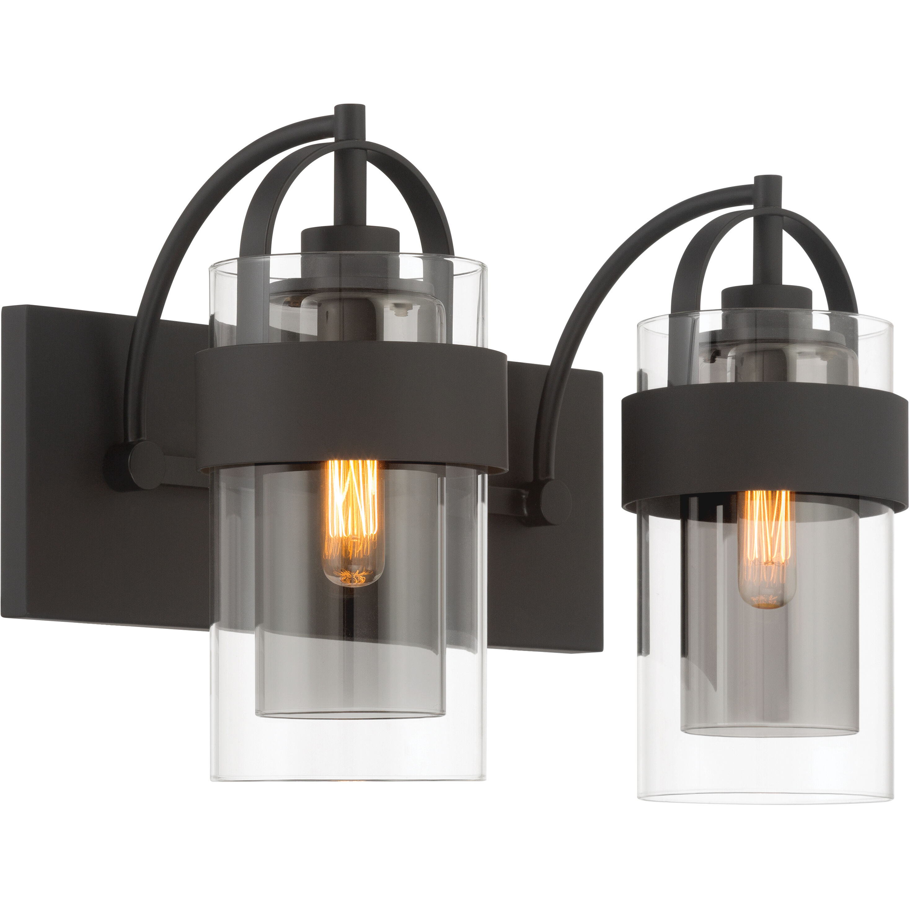 Ravik 2 Light 14.25 inch Dark Matte Black Vanity Wall Light