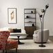 Chrysalis 74.4 inch 5 watt Ink Floor Lamp Portable Light in Black Crystal
