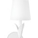 River Reed 1 Light 6 inch White Wall Sconce Wall Light, Single
