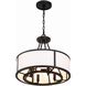 Bryant 4 Light 18 inch Black Forged Chandelier Ceiling Light