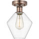 Cindyrella 1 Light 8 inch Antique Copper Semi-Flush Mount Ceiling Light
