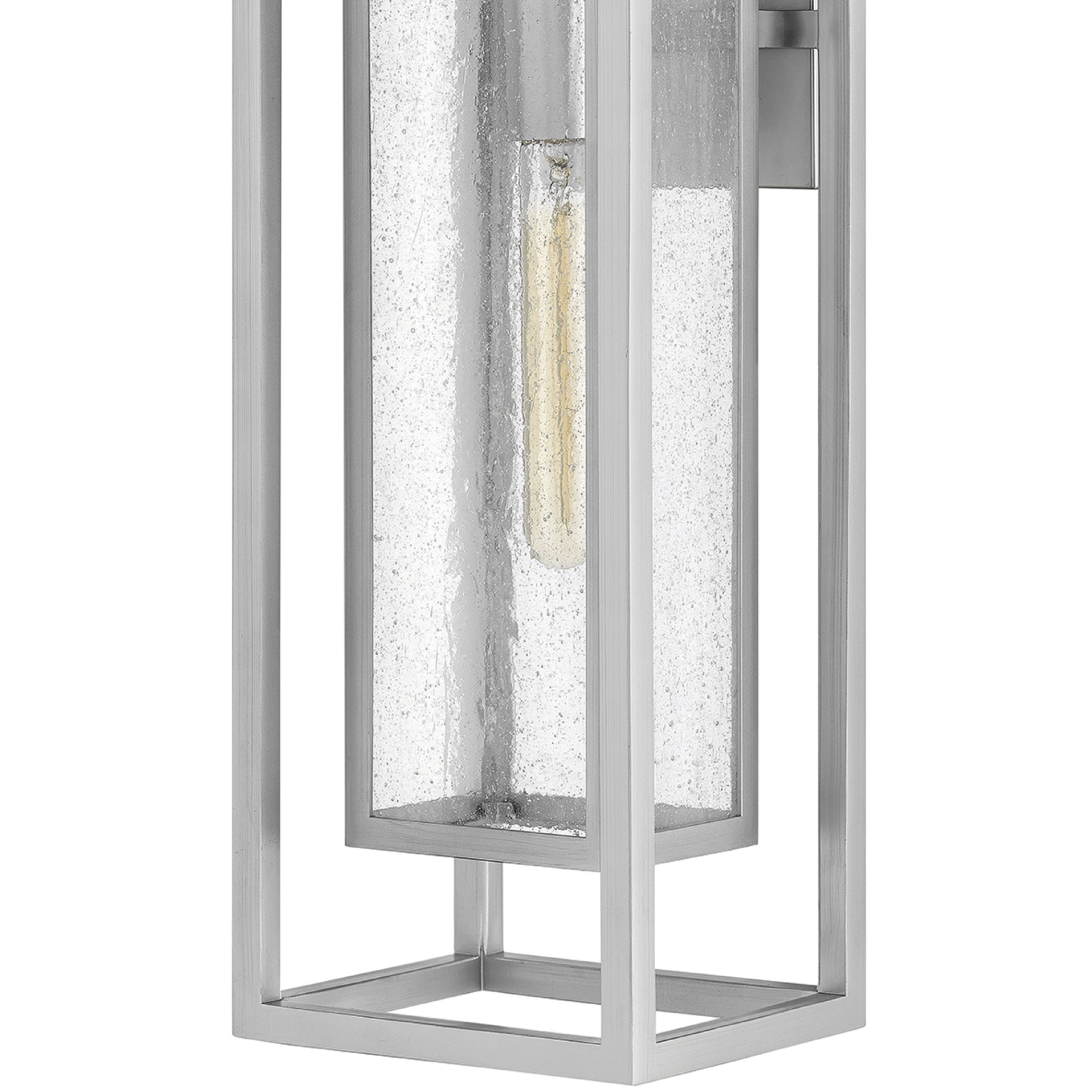 Coastal Elements Republic LED 20 inch Satin Nickel Outdoor Wall Mount Lantern, Estate Series