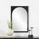 Bilzen 36 X 24 inch Matte Black Wall Mirror