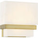Arzon LED 3.75 inch Soft Brass Wall Sconce Wall Light