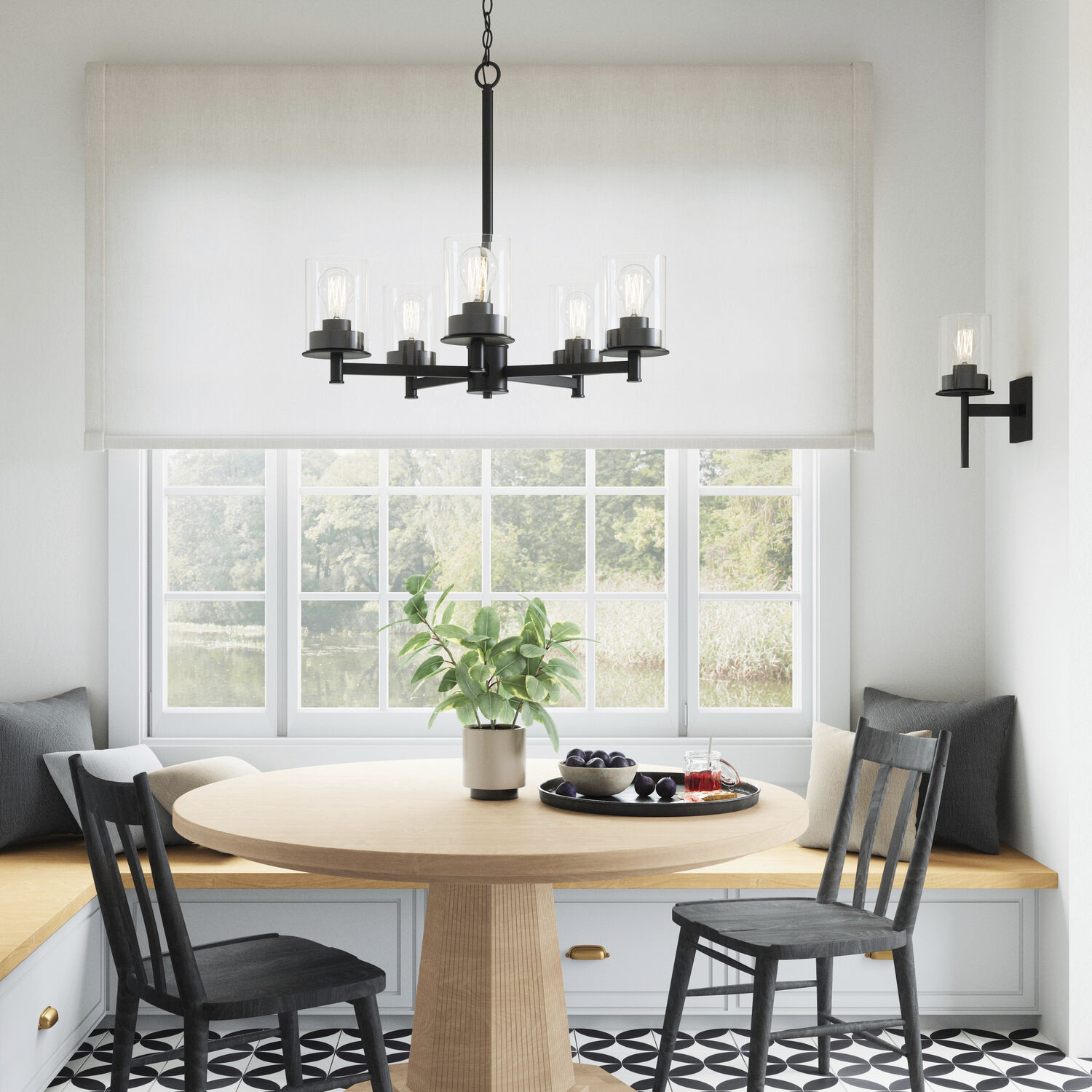 Mason 1 Light 5 inch Matte Black Sconce Wall Light