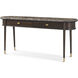 Curzon 72 X 16 inch Fumed Console Table, Wooden, Marble, Spencer Green Park