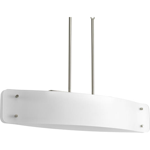 Helium 4 Light 34 inch Brushed Nickel Chandelier Ceiling Light