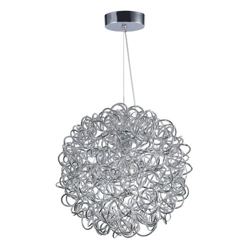 Romulus LED 15.75 inch Polished Chrome Single Pendant Ceiling Light