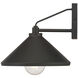 Vectra 1 Light 9 inch Powder Coated Black Outdoor Wall Sconce