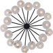 Discus 18 Light 42 inch Matte Black Pendant Ceiling Light