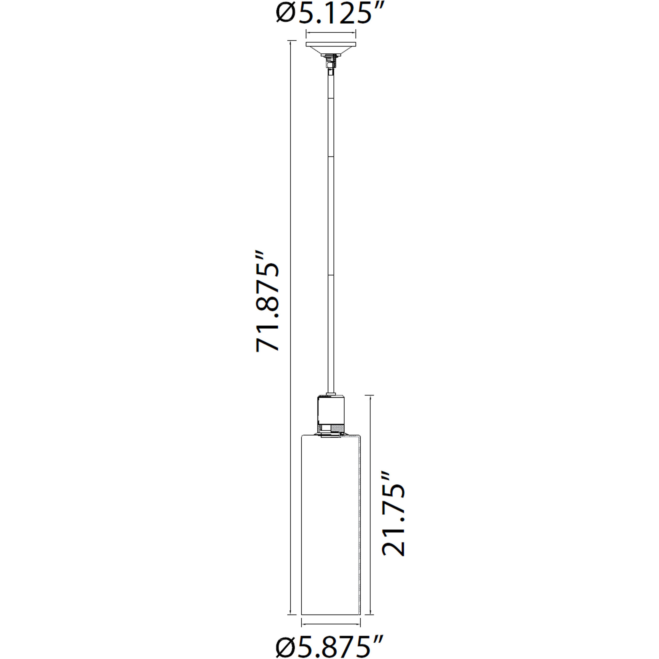 Zigrina 1 Light 5.88 inch Matte White with Satin Brushed Black Pendant Ceiling Light