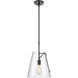 Trustle 1 Light 11 inch Matte Black Pendant Ceiling Light