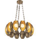 Cortez 24.88 inch Vintage Brass Chandelier Ceiling Light