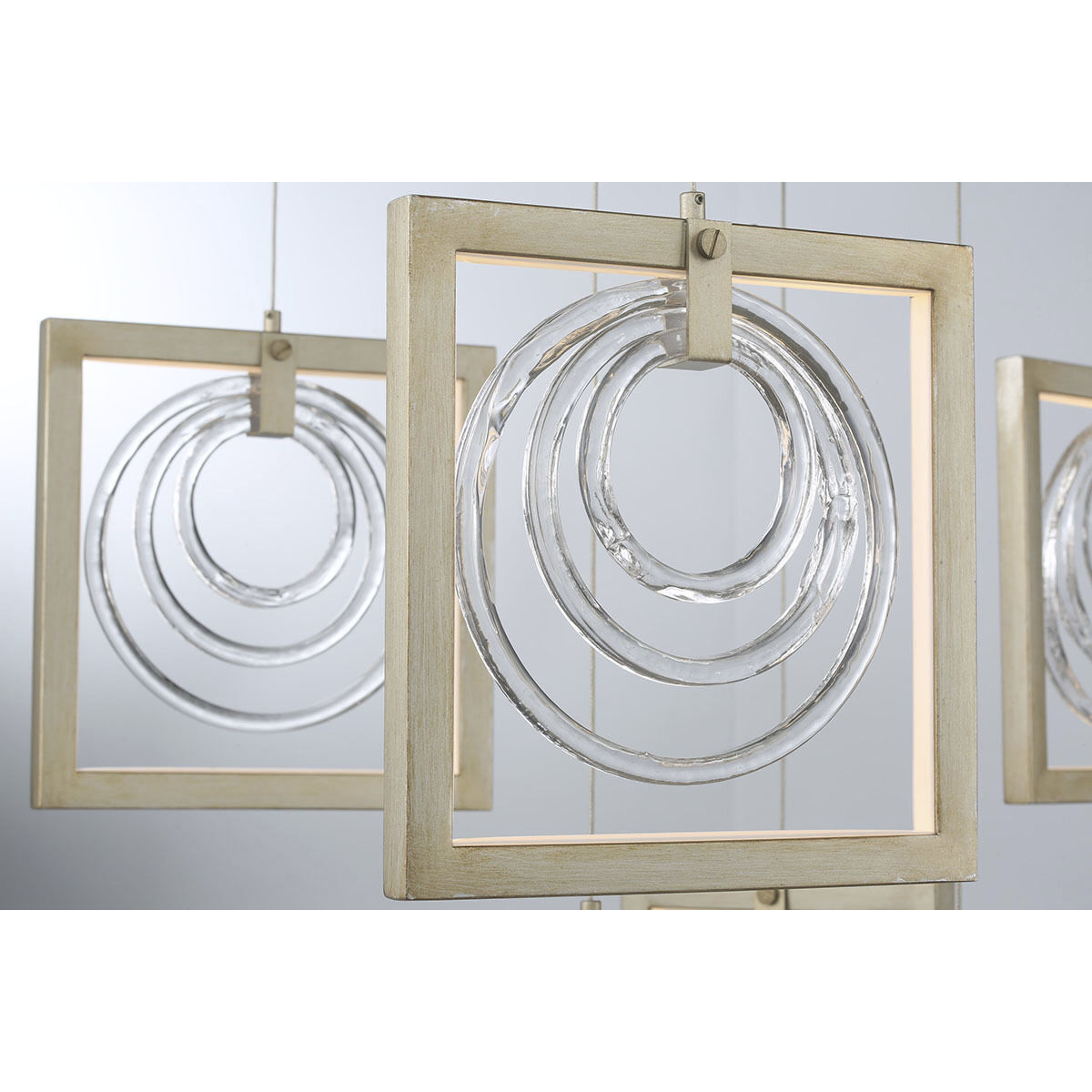 Corinna LED 3 inch Antique Silver Chandelier Ceiling Light