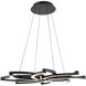 Bloom LED 32 inch Black Chandelier Ceiling Light