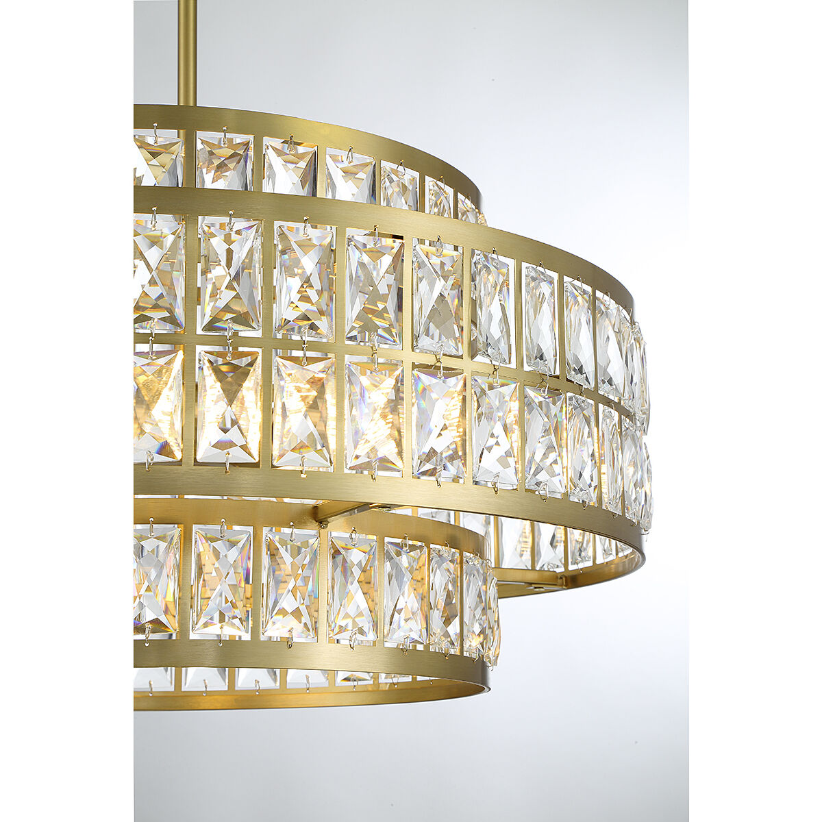 Renzo 4 Light 22 inch Warm Brass Pendant Ceiling Light