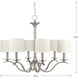 Inspire 6 Light 30 inch Brushed Nickel Chandelier Ceiling Light