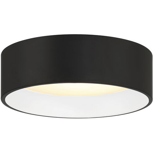 Cody LED 13 inch Matte Black and White Flush Mount Ceiling Light