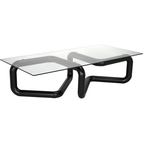 Linden 70 X 34 inch Matte Black Coffee Table