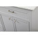 Americana 72 X 22 X 35 inch Grey Vanity Sink Set