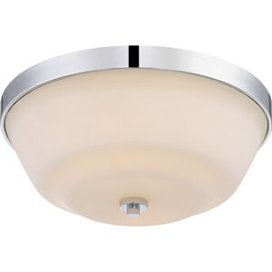 Willow 2 Light 14 inch Polished Nickel Flush Mount Ceiling Light
