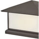 Walter LED 15 inch Textured Oil Rubbed Bronze Outdoor Pier Mount Lantern