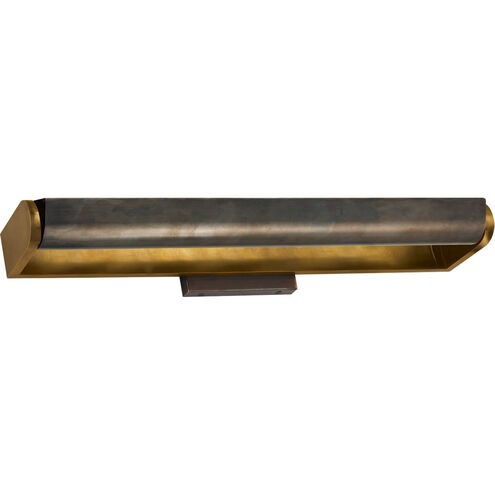 Thomas O'Brien for Visual Comfort Signature David 7 Art Light in  Hand-Rubbed Antique Brass with Bronze Shade