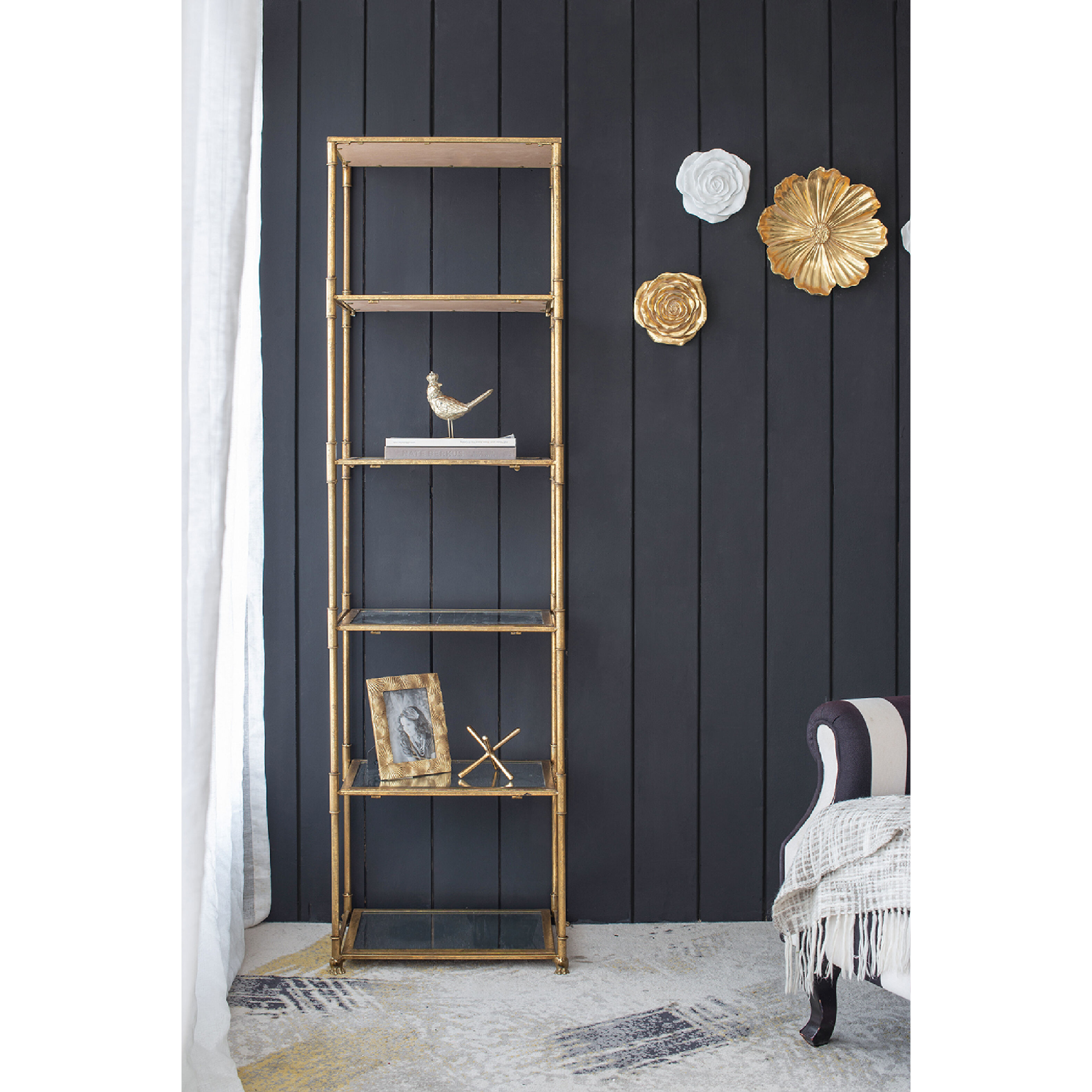 Persia 70.5 X 19.7 X 14.6 inch Gold Shelf