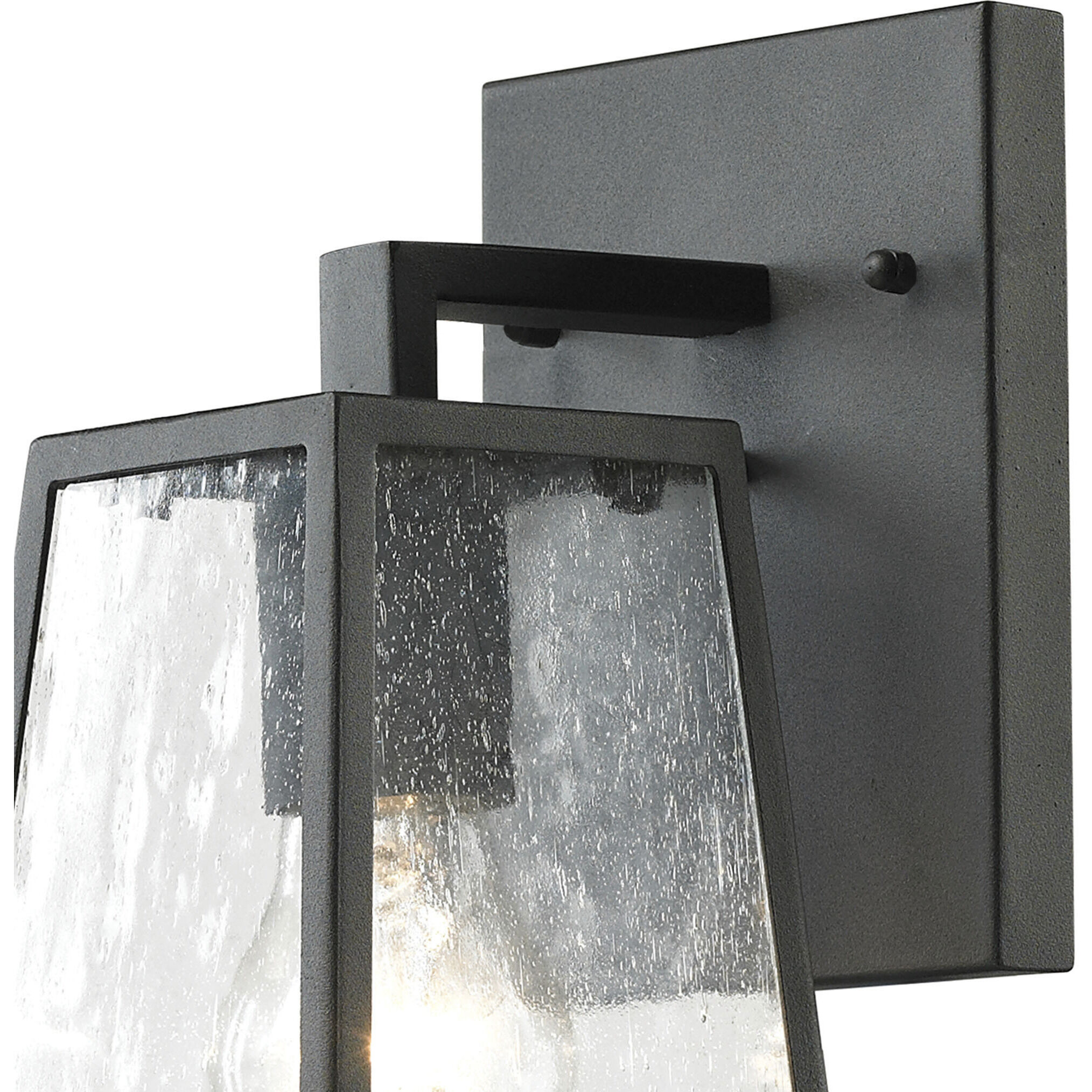 Meditterano 1 Light 12 inch Matte Black Outdoor Wall Sconce
