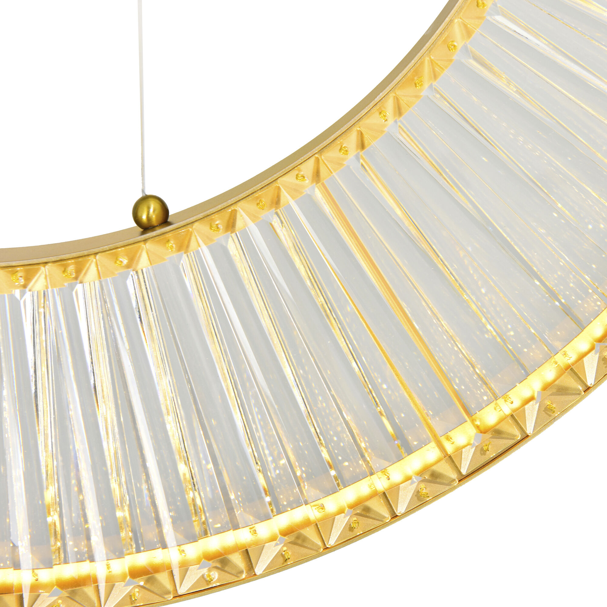 Bjoux LED 32 inch Brass Down Chandelier Ceiling Light