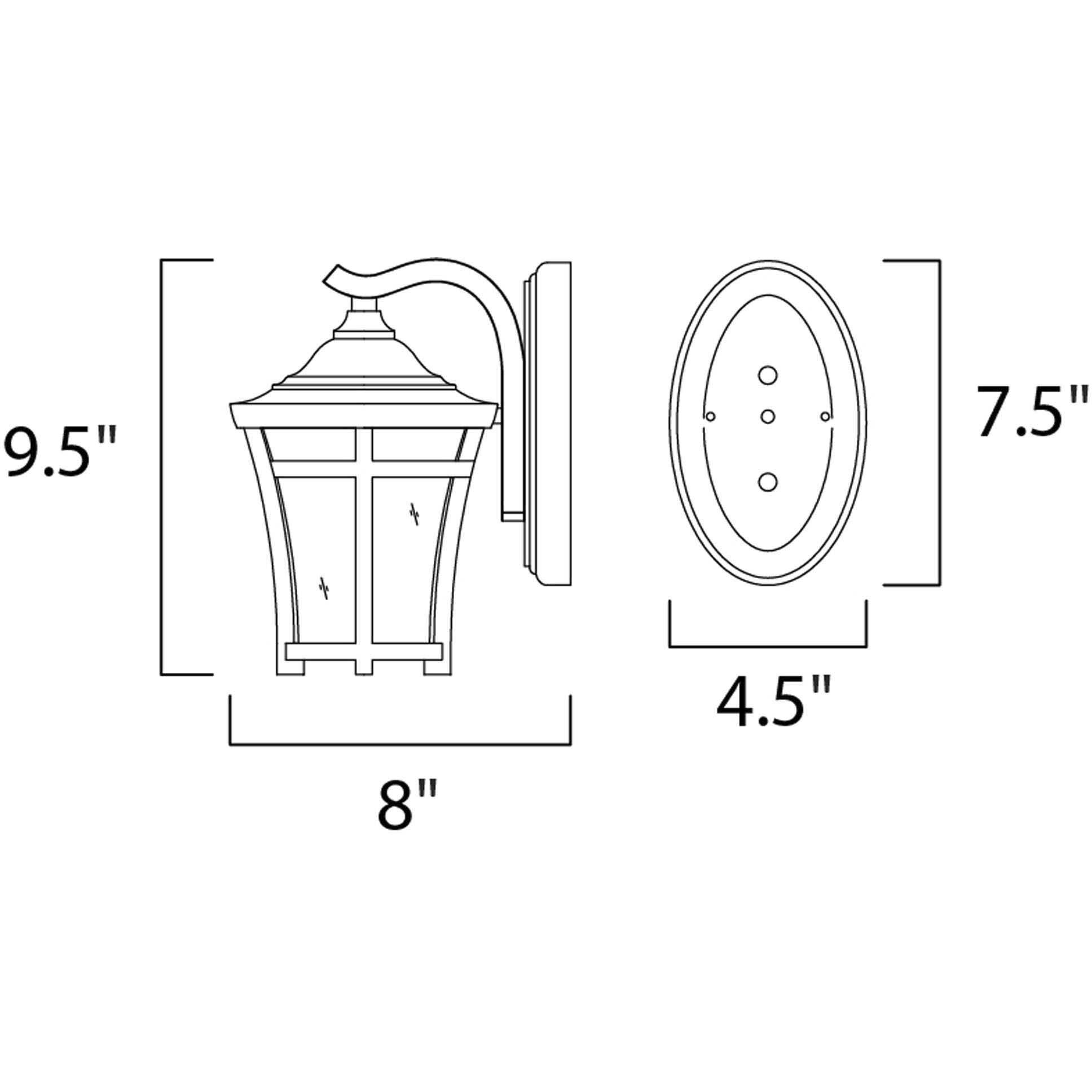 Balboa VX 1 Light 10 inch Copper Oxide Outdoor Wall Mount