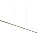 Vega Minor LED 60 inch Black Linear Pendant Ceiling Light