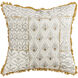 Sonnet 20 X 5.5 inch Mustard with Gray and Off White Pillow, 20X20