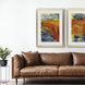 Bodacious Red and Blue and Metallic and Multi Framed Art