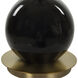 Brielle 35 inch 150.00 watt Black Glaze and Brushed Brass Table Lamp Portable Light