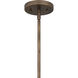 Cross 6 Light 26 inch Statuary Bronze Chandelier Ceiling Light