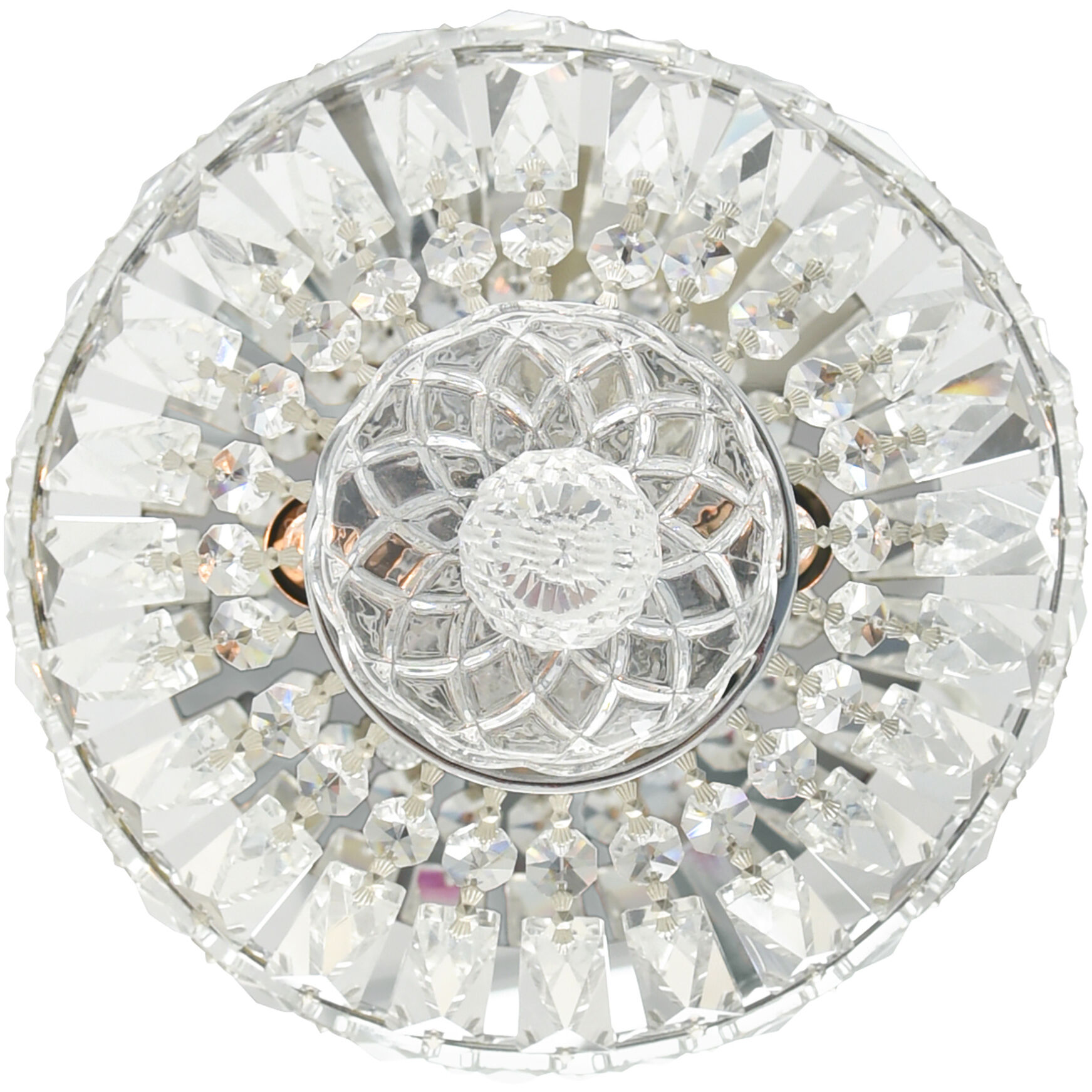 Stefania 2 Light 8 inch Chrome Bowl Flush Mount Ceiling Light