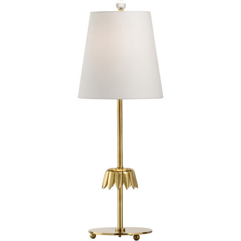 Larry Laslo 28 inch 100.00 watt Antique Brass Table Lamp Portable Light