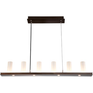 Carlyle LED 44 inch Graphite Linear Pendant Ceiling Light in 3000K LED, Corona
